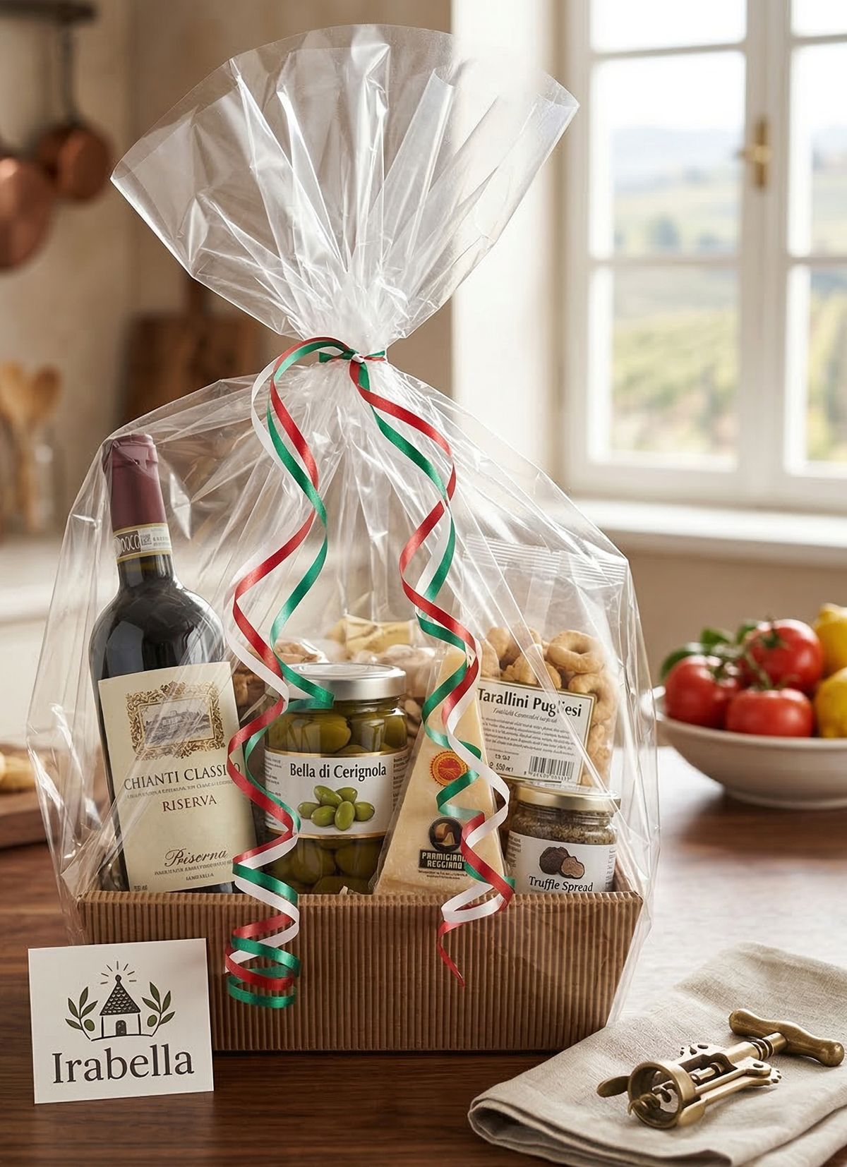 Irabella Geschenkkorb mit italienischen Spezialitäten